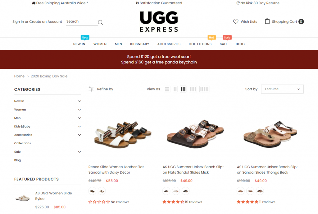 Sales Coupons Deals Boxing Day Sales 2020 UGG EXPRESS