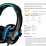 Sales Coupons Deals SADES Gaming Headset Gaming Headphones For PS4 Xbox One PC Laptop Xbox 360 MAC N