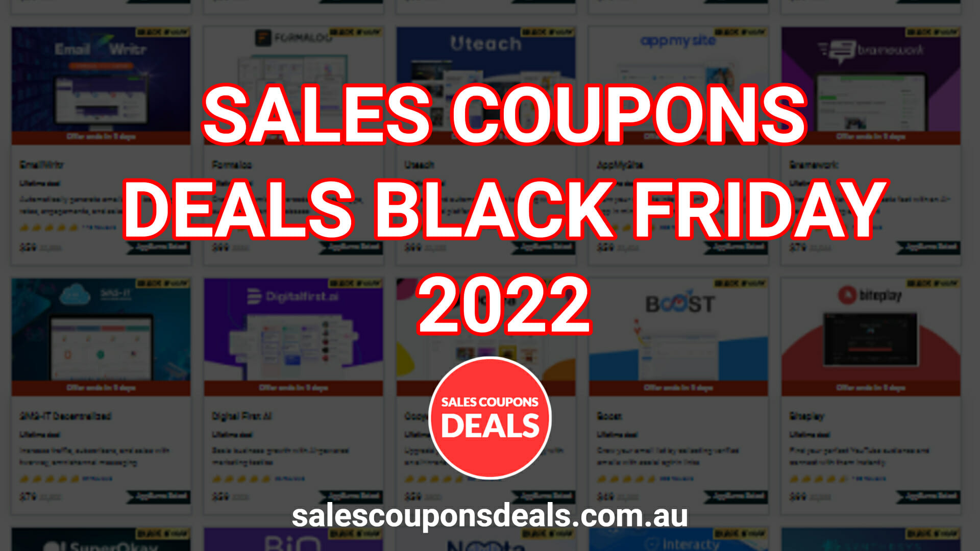 SALES COUPONS DEALS BLACK FRIDAY 2022