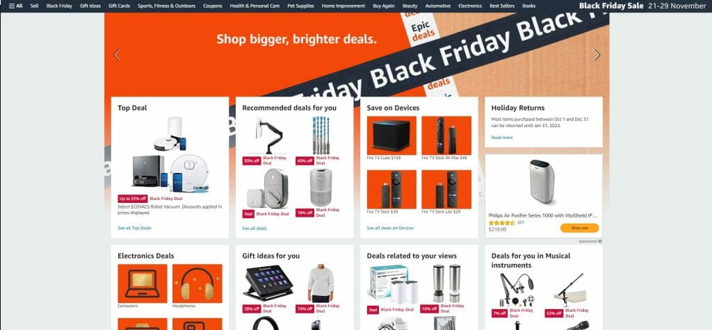 Sales Coupons Deals Amazon Black Friday Sales 2022