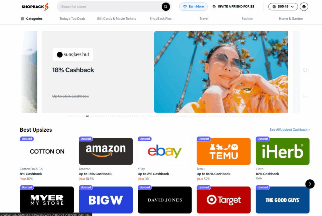 Sales Coupons Deals shopback