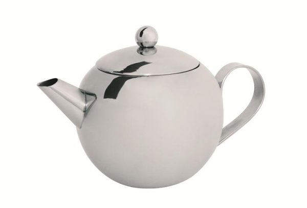 Kitchen Style - Avanti stainless steel teapot with laser etched infuser 500mL - Tea & Coffee Supplies