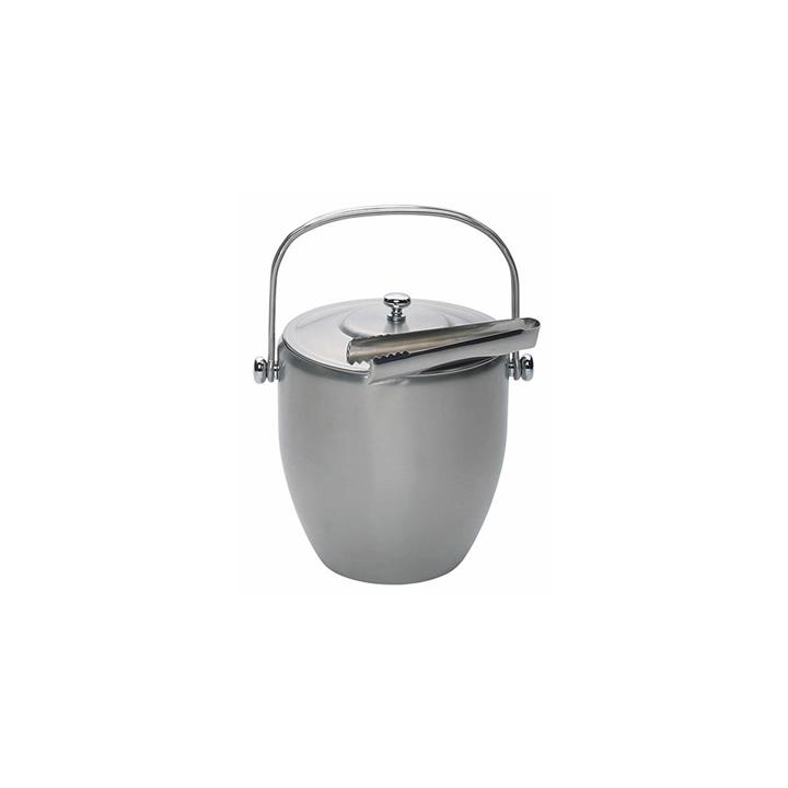 BarCraft Stainless Steel Ice Bucket with Lid and Tongs