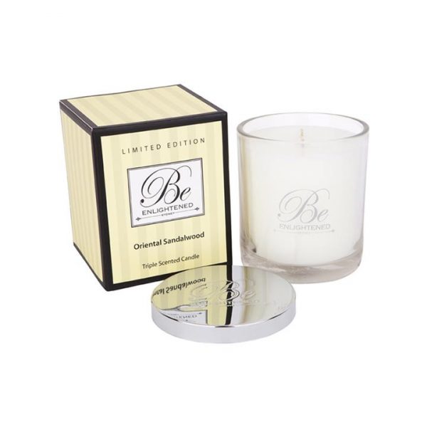 Kitchen Style - Be Enlightened Triple Scented 80hr Candle Oriental Sandalwood - Candles And Scents