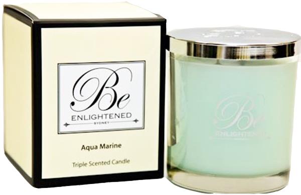 Be Enlightened Triple Scented Luxury Candle Aqua Marine