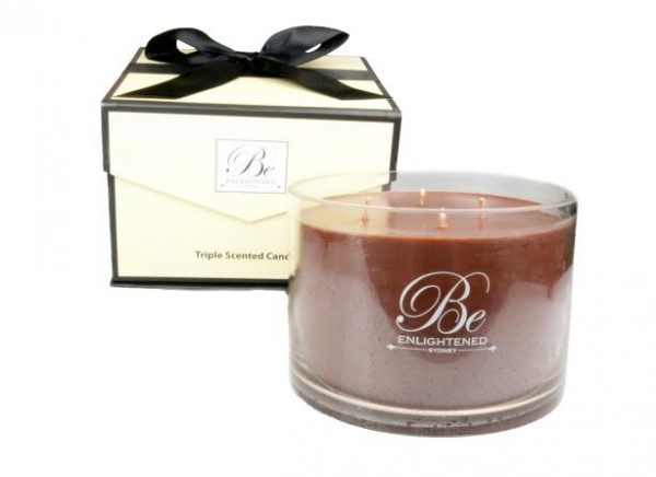 Kitchen Style - Be Enlightened Triple Scented Luxury Candle Cinnamon & Nutmeg - Candles And Scents