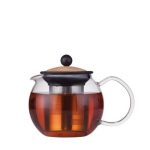 Kitchen Style - Bodum Assam Tea Press with Stainless Steel Filter 0.5L - Cork - Tea & Coffee Supplies