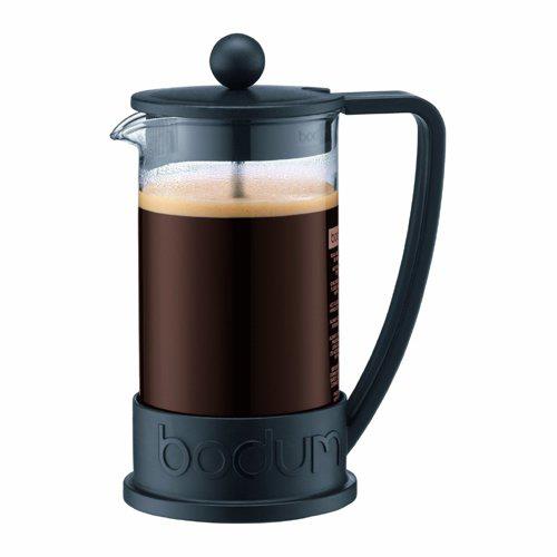 Bodum Brazil French Press Coffee Maker 3 Cup 0.35 Litre Black
