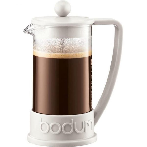 Kitchen Style - Bodum Brazil French Press Coffee Maker 3 Cup 0.35 Litre Off White - Drinkware