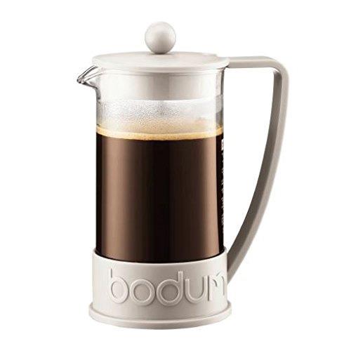 Bodum Brazil French Press Coffee Maker 8 Cup 1.0 Litre Off White