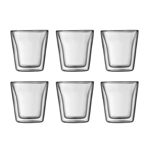 Bodum CANTEEN Set of 6 glasses double wall small 0.1 l