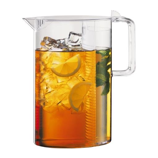 Bodum CEYLON Ice tea jug with filter, 1.5 l, 51 oz, Transparent