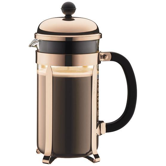 Bodum Chambord Coffee maker, 8 cup, 1.0l, 34 oz, Copper