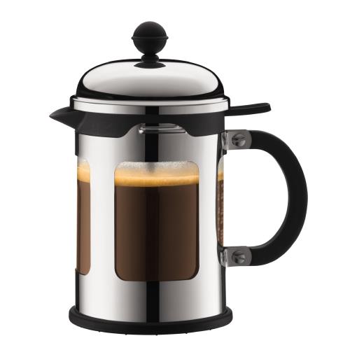 Bodum Chambord French Press Coffee Maker, 4 cup, 0.5 l, 17 oz, s/s Shiny
