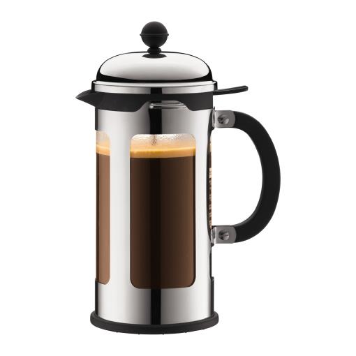 Bodum Chambord French Press coffee maker, 8 cup, 1.0 l, 34 oz, s/s, Shiny