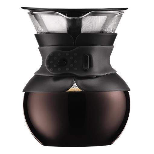 Bodum POUR OVER Coffee maker with permanent filter, 0.5 l, 17 oz, Black