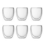 Kitchen Style - Bodum Pavina Double Wall Glasses Medium 250ml Box of 6 - Drinkware