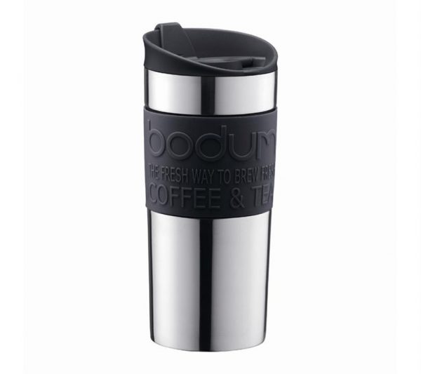 Kitchen Style - Bodum Stainless Steel Travel Mug 350ml Black - Tea & Coffee Supplies