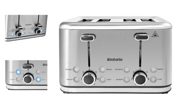 Kitchen Style - Brabantia Electrical Toaster 4 Slice - Toasters
