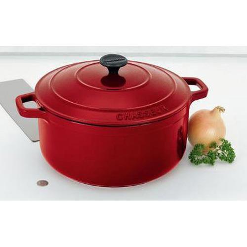 Chasseur Federation Red Round French Oven 26cm / 5.2 Litre