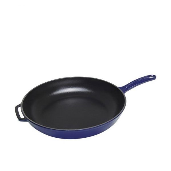 Kitchen Style - Chasseur Fry Pan with Cast Handle 28cm - French Blue - Pans
