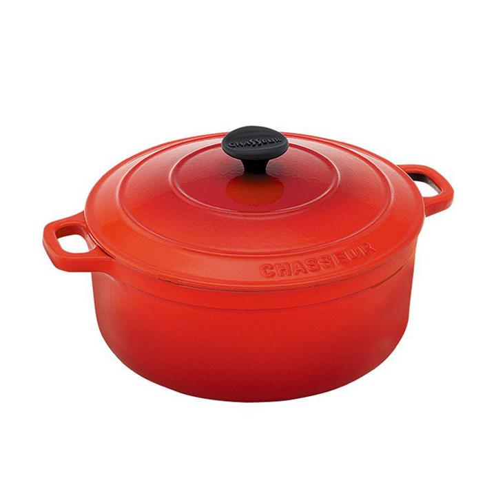 Chasseur Inferno Red Round French Oven 26cm / 5.2 Litre