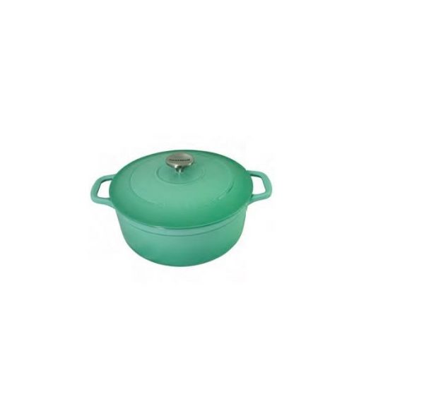 Kitchen Style - Chasseur Round French Oven Peppermint 26cm/5 Litre - Casseroloes