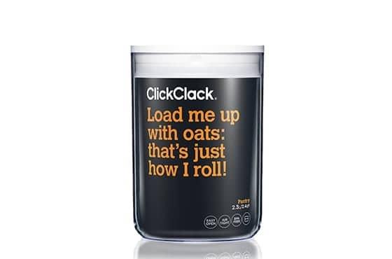 Click Clack Pantry Round 2300ml Charcoal