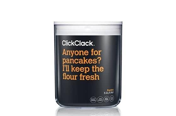 Click Clack Pantry Round 3200ml Charcoal