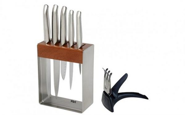Kitchen Style - Füri Pro Stainless Steel Knife Block Set 7pc - Knife Blocks
