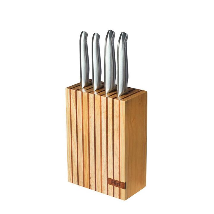 Füri Pro Wood Knife Block Set 5pc