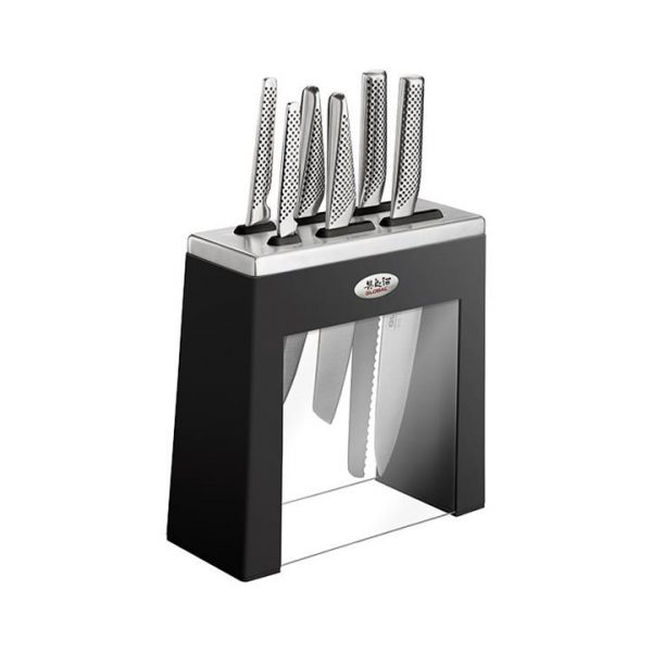 Kitchen Style - Global Kabuto Knife Block Set Black - Cutlery Set