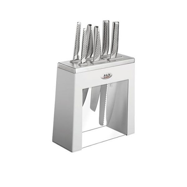 Kitchen Style - Global Kabuto Knife Block Set White - Cutlery