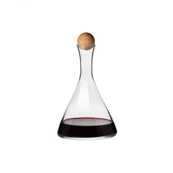 Kitchen Style - Krosno Connoisseur Decanter with Beechwood Stopper 1L Gift Boxed - Drinkware