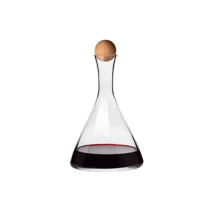 Krosno Connoisseur Decanter with Beechwood Stopper 1L Gift Boxed