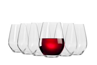 Krosno Harmony Stemless Red Wine Glasses Set Of 6