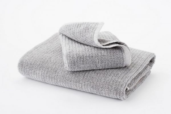 Kitchen Style - L&M Home Grey Textured Tweed Bath Towel 143x76cm - Kitchen Supplies