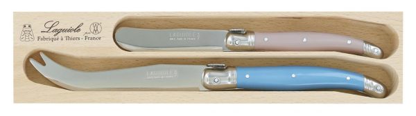 Kitchen Style - Laguiole Andre Verdier Debutant Cheese Knife Set 2 Piece Jardin - Cutlery Set