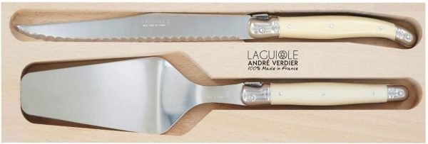 Kitchen Style - Laguiole Debutant Cake Serve & Knife Mirror - Cutlery Set