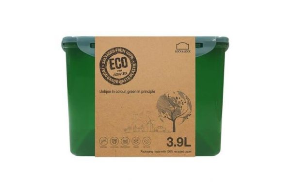 Kitchen Style - Lock & Lock Eco Rectangular Short container 3.9L - Kitchen Supplies