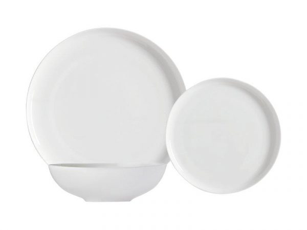 Kitchen Style - Maxwell & Williams  Cashmere Mansion High Rim Dinner Set 18 Piece White - Dinnerware & Serveware