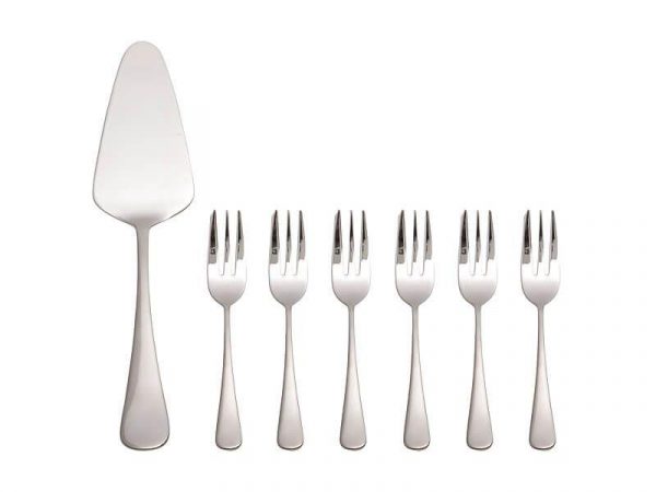 Kitchen Style - Maxwell & Williams Cosmopolitan Cake Server & Fork Set 7 Piece - Dinnerware & Serveware