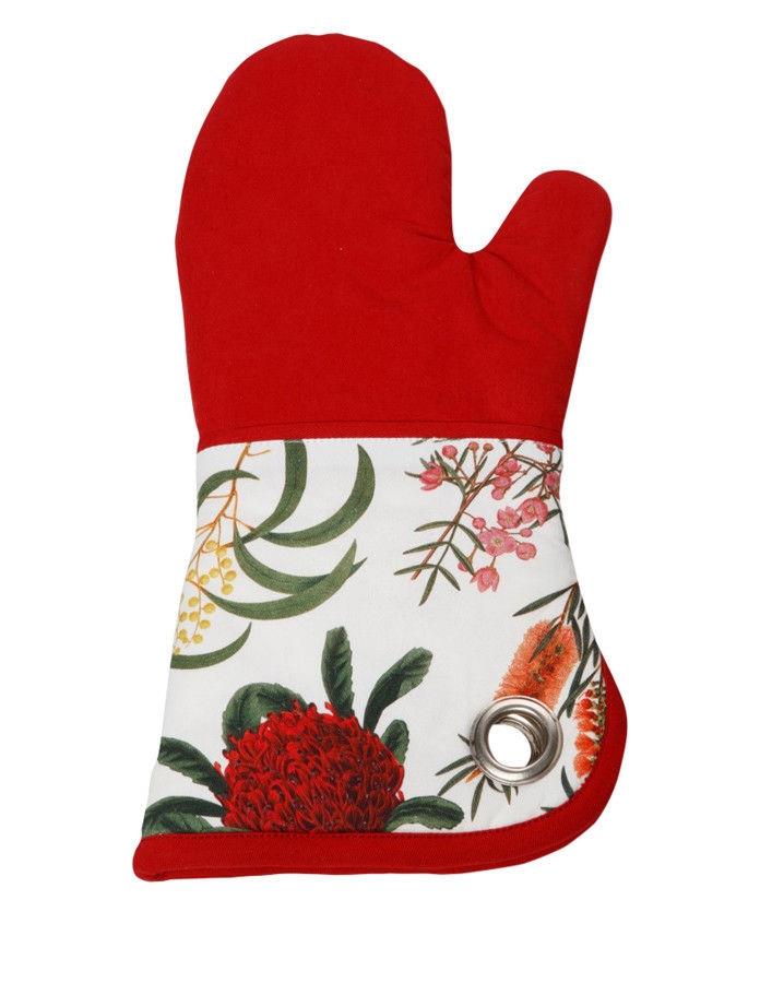 Maxwell & Williams Royal Botanic Oven Glove Red