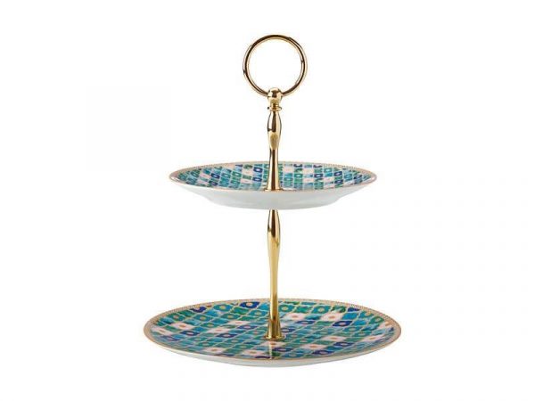 Kitchen Style - Maxwell & Williams Teas & C's Kasbah 2 Tiered Cake Stand Mint Gift Boxed - Kitchen Supplies