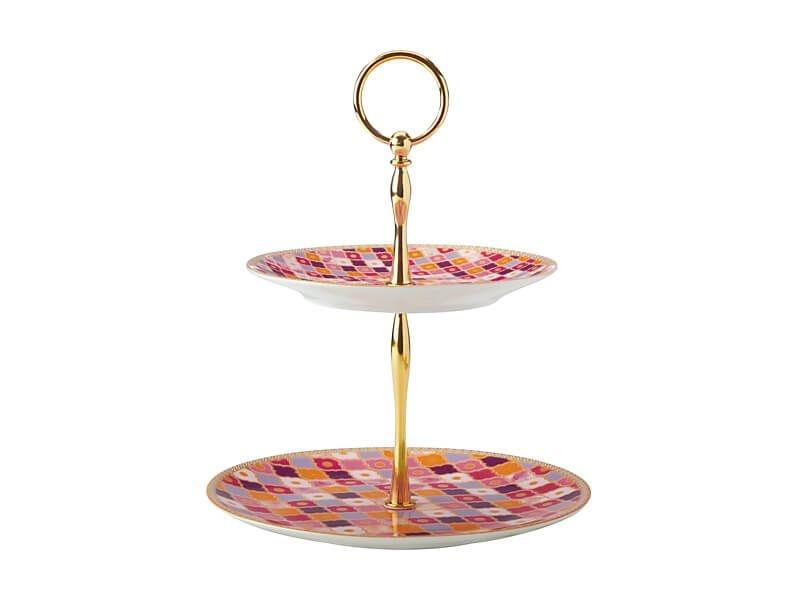 Maxwell & Williams Teas & C’s Kasbah 2 Tiered Cake Stand Rose Gift Boxed