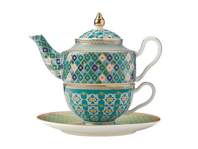 Maxwell & Williams Teas & C’s Kasbah Tea For 1 with Infuser 380ML Mint Gift Boxed