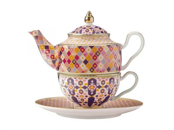 Kitchen Style - Maxwell & Williams Teas & C's Kasbah Tea For 1 with Infuser 380ML Rose Gift Boxed - Tea & Coffee Supplies