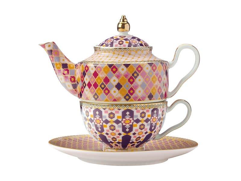 Maxwell & Williams Teas & C’s Kasbah Tea For 1 with Infuser 380ML Rose Gift Boxed