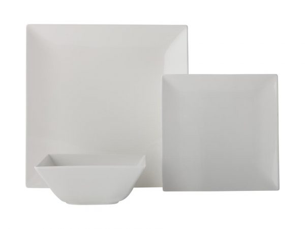 Kitchen Style - Maxwell & Williams White Basics Linear Dinner Set 18pc Gift Boxed - Dinnerware & Serveware