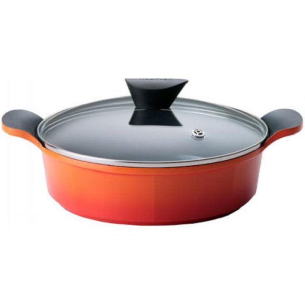 Kitchen Style - Neoflam 24cm Low Casserole Orange 2.7L - Kitchen Supplies